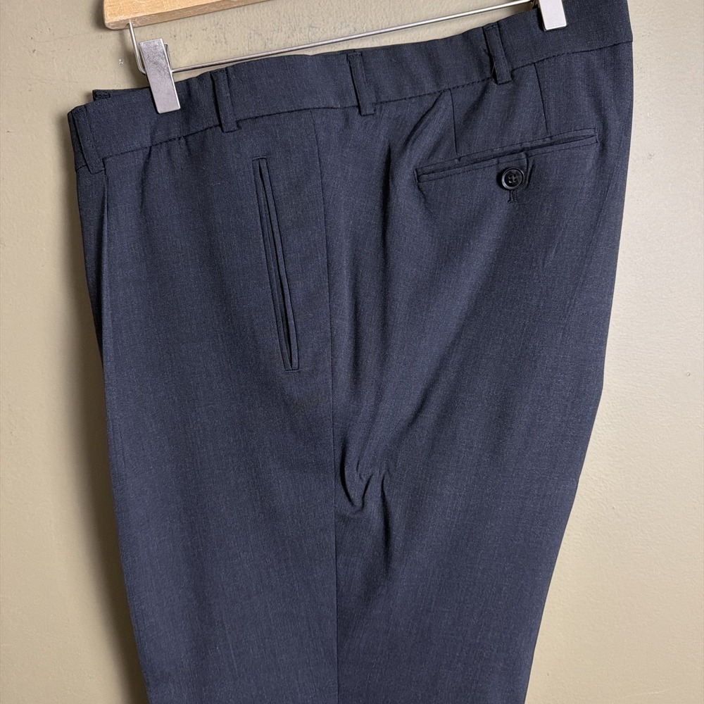 Eurex by BRAX  Men's "Toni" Dress Trousers Pants Charcoal Virgin Wool 48x28